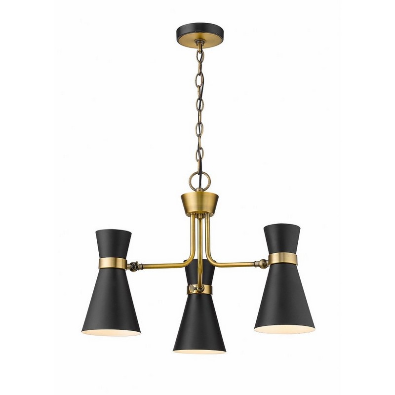 Z Lite 3 Light Chandelier in Period Inspired Style 23.5 Inches Wide by 16.75 Inches High Soriano 3 Light Chandelier in Period Inspired Style 23.5 Inches Wide by 16.75 Inches High
